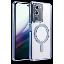 Armüz Redmi 15 4g Joke Simli Magneticsafe Kılıf - Mavi