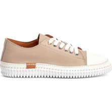 Tergan Four Season Tergan Vizon Hakiki Deri Kadın Sneaker - K4MEAY068703-A44