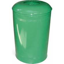 Hijyen Dükkanı Hisar Çemberli Boyalı Çöp Kovası 61 Litre Metal Gövde Ofis ve Bina Tipi Profesyonel Çöp Kutusu S-724