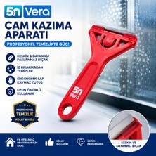 5n Vera Cam Kazıma Aparatı | Etiket-Boya-Silikon Sökücü | Çizmeden Cam Temizleme Bıçağı