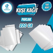 Orbak Kağıtçılık Kaliteli A4 Parlak Kuşe Kağıdı Dijital Baskı,sertifika ve Fotoğraf Kağıdı 220GR 100 Adet (1,37 Kg)
