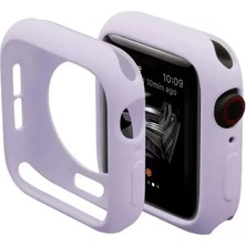 Naturion Newface Apple Watch 40MM Silikon Alt Kasa - Lila