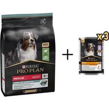 Pro Plan Kuzulu Yetişkin Köpek Maması 3 kg + 3 Adet Pro Plan Everyday Nutrition Hindili Köpek Konservesi 400 gr