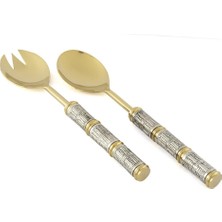 Mikasa Moor Gold Silver Salata Servis Seti