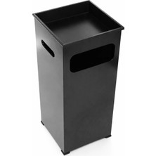 Hijyen Dükkanı Kare Kumluklu Dış Mekan Küllük 29 Litre Elektrostatik Boyalı Metal Modern Tasarım Sigara Atık Kutusu S-156