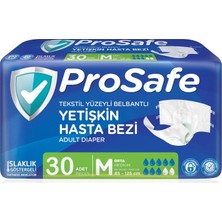 Prosafe Belbantlı Medium Büyük Boy Hasta Bezi 30 Adet 1 Paket M