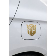Banxtre Motor ve Araba Için Gold Renk Transformers Sticker Etiket (1 Adet)