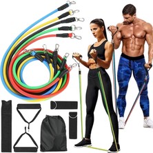 Zenvia Full Body Antrenman Için Kapı Arkası Spor Bandı ve Aksesuar Seti