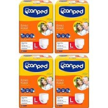 Canped Emici Külot L Beden Büyük Boy Hasta Bezi 120 Adet 4X30 Paket