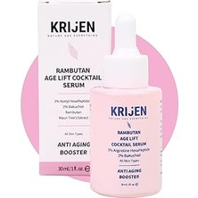Uravas Store Krijen Rambutan Age Lift Cocktail Serum | Acetyl Hexapeptide-8%3 + Bakuchiol%2 + Maun Ağacı Ekstrak