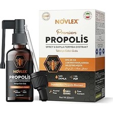 Uravas Store Propolis Ekstrakt (Su Bazlı-Alkolsüz) Nane Aromalı Sprey &amp; Damla (540 Damla) Takviye Edici Gıda