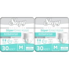 Sleepy Sensitive Emici Külot Medium 60 Adet 2X30 Paket M