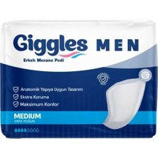 Giggles Erkek Mesane Pedi Medium Bladder Pad 1X20 Paket 20 Adet M