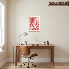 Akıllı Kağıt Cam Görünümlü Yapışkanlı Tablo Çiçek (Model- 67)