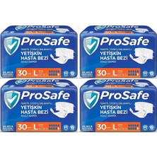Prosafe Belbantlı Large Büyük Boy Hasta Bezi 120 Adet 4X30 Paket L