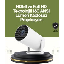 Venüs Shopping HDMI ve USB Girişli Uzun Ömürlü Ampullü Projeksiyon