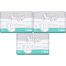 Sleepy Sensitive Belbantlı Yetişkin Hasta Bezi Large 90 Adet 3X30 Paket L