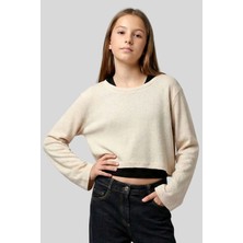 Waka Waka Kids Store Kız Çocuk Crop Sweatshirt ve Atlet Ikili Takım
