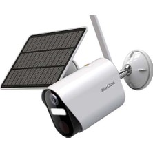 Avercloud Tuya AC-S12 Ip Wıfı Spotlıght 2X6500K Beyaz LED Pır Bullet Solar Kamera
