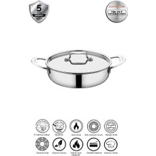 Copperson Inox Basık Tencere 28 cm