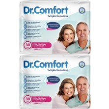 Dr.Comfort Dr. Comfort Belbantlı Small Orta Boy Hasta Bezi 60 Adet 2X30 Paket S