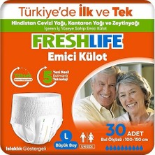 Freshlife Emici Külot Large Beden Büyük Boy Hasta Bezi 30 Adet 1 Paket L