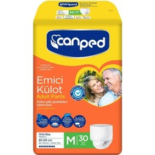 Canped Orta Boy Emici Külot M Beden 30 Adet Nefes Alabilen Yapı ile Konforlu Kullanım