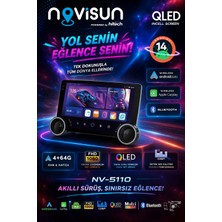 Navisun | NV-5110 | 10.1 Inç Dual Knob | Android 14 | Kablosuz Carplay + Android Auto | Multimedya Teyp