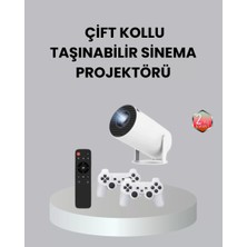 Venüs Shopping 4K Wi-Fi 6 Projeksiyon Cihazı – 10.000+ Oyun Desteği, Kablosuz Bağlantı ve Çoklu Giriş Portl
