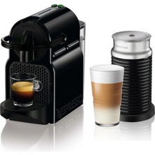 Nespresso Inissia D40 Siyah Kahve Makinesi & Aeroccino 3 Süt Köpürtücü Kahve Seti