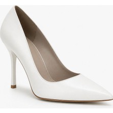 Patron Shoes Kadın Hakiki Deri 10 cm Ince Topuklu Stiletto Sivri Burun Şık Klasik Günlük ve Abiye Ayakkabı