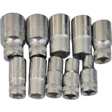 ALWAYSSPEED - Rico 3/8 Kısa Lokma Takımı 6 Köşe 8mm 19MM 10 Parça