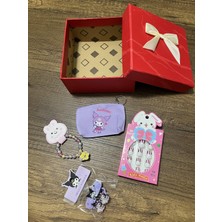 Gülümse Gel Kuromi Kız Çocuk Cüzdan Bileklik Takma Tırnak 3'lü Toka Yeni Yıl Yılbaşı Christmas Advent Calendar