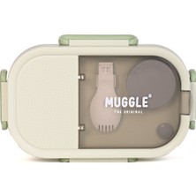 Muggle Ms-22 Paslanmaz Çelik Beslenme Kabı Bölmeli Sızdırmaz 700 Ml. Lunch Box Yemek Saklama Kabı
