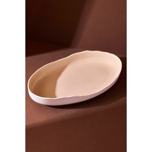 Perotti Roma Beige Porselen Salata Tabağı 32x18.5x5.4 cm