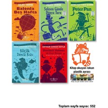 İş Bankası Kültür Yayınları Balonla Beş Hafta Seksen Günde Dünya Turu Peter Pan Küçük Deniz Kızı Sherlock Holmes ve Kızıl Dosya