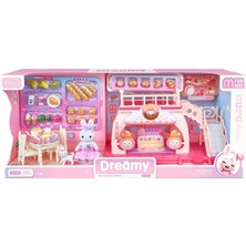 PopŞeker Bay Dreamy Büyük Fırın Oyun Seti - Tavşan Figürlü ve Mutfak Aksesuarlı Oyuncak