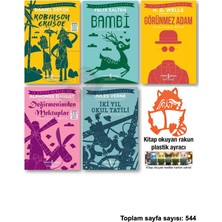 İş Bankası Kültür Yayınları Robinson Crusoe Bambi Görünmez Adam Değirmenimden Mektuplar Iki Yıl Okul Tatili