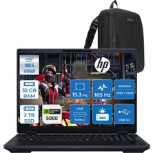 Hp Hyperx Omen 15-GA0004NT Intel Core I5 14450HX 32GB Ddr5 2tb SSD Geforce RTX5060 8gb Freedos 15.3" Wuxga (1920X1200) IPS 300NITS 165Hz Oyuncu Bilgisayarı HOD2TT1EAF15 + Zetta Çanta