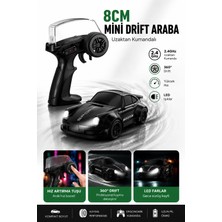 Mofy Baby 8cm 1:64 Ölçek Uzaktan Kumandalı Drift Araba LED Işıklı Şarjlı Oyuncak