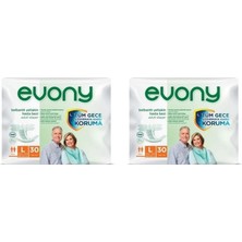 Evony Belbantlı Yetişkin Hasta Bezi Large 60 Adet 2X30 Paket L