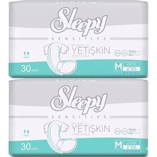 Sleepy Sensitive Belbantlı Yetişkin Hasta Bezi Medium 60 Adet 2X30 Paket M