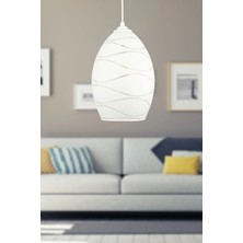 Begüsa Suyolu Cam Tekli Avize Beyaz No:02