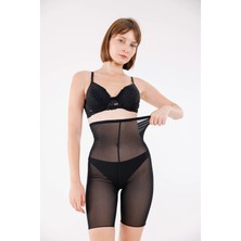 Uslucan Alışveriş Freshness 0007 Lazer Kesim Tül Yüksek Bel Şort Korse