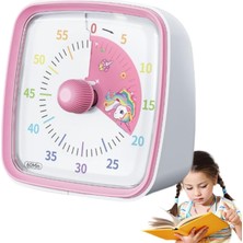 Hephaistoss Yunbaoit Sevimli Unicorn Tasarımlı Mekanik Mutfak Zamanlayıcı Timer Pomodoro 60 Dakika Ayarlı Timer Kaymaz Taban, Çocuklar ve Mutfak Kullanımı Için Ideal