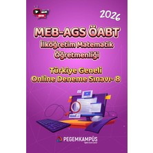 Pegem Kampüs 2026 MEB-AGS ÖABT İlköğretim Matematik Öğretmenliği Türkiye Genel