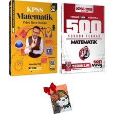 Yediiklim Yayınları Kpss Atölye Serisi Matematik Video Ders Notları - Son Viraj Serisi Matematik 500 Soruda Genel Tekrar Kampı