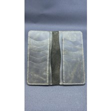 Oakco Leather Haki Deri Cüzdan Mahsen