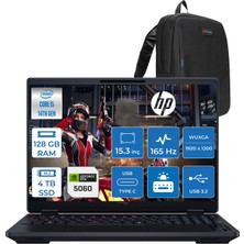 Hp Hyperx Omen 15-GA0004NT Intel Core I5 14450HX 128GB Ddr5 4tb SSD Geforce RTX5060 8gb Freedos 15.3" Wuxga (1920X1200) IPS 300NITS 165Hz Oyuncu Bilgisayarı HOD2TT1EAF52 + Zetta Çanta