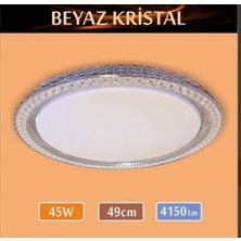 Erbay 45W Sıva Üstü Desenli Armatür – Beyaz Kristal Günışığı